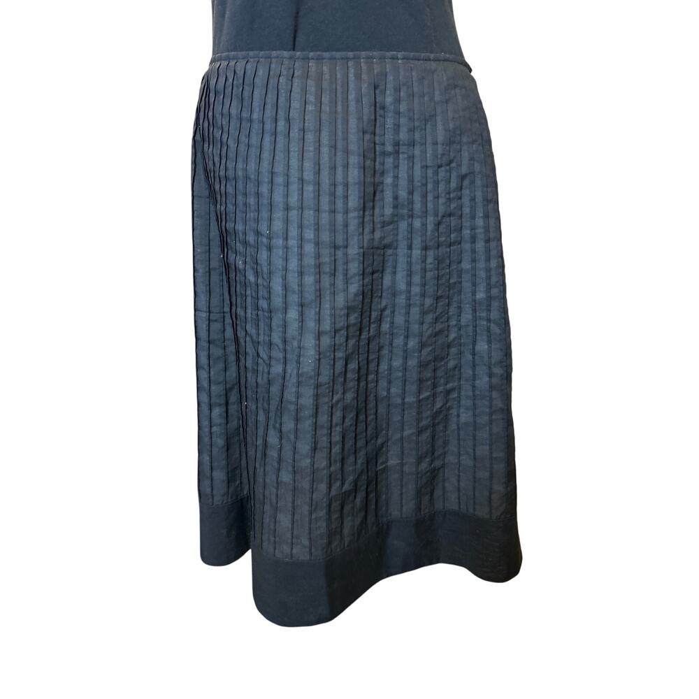 Ann Taylor | Black A Line Skirt with White Lace Hem | 10